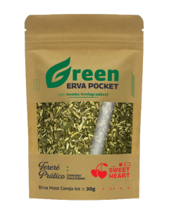 Green Erva Pocket com Bomba Biodegradável - Cereja 1
